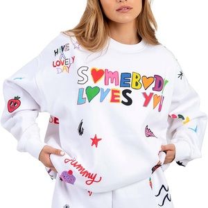 MAYFAIR X ISCREAMCOLOUR Somebody Loves You Crewneck